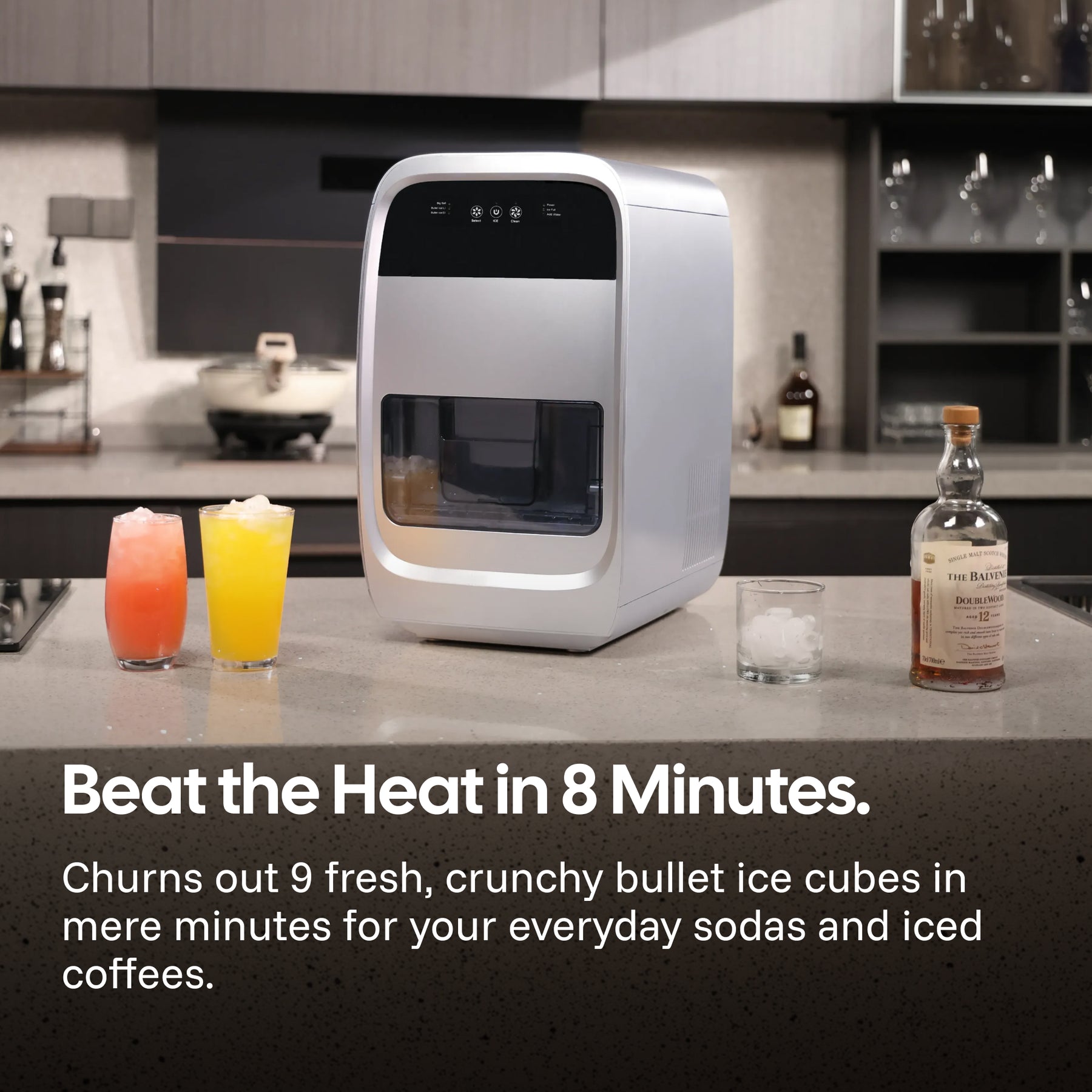 Bar-Quality Clear Spheres & Bullet Ice Maker