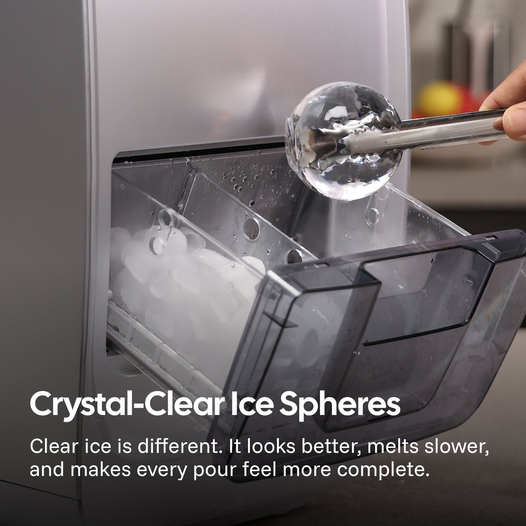 Bar-Quality Clear Spheres & Bullet Ice Maker