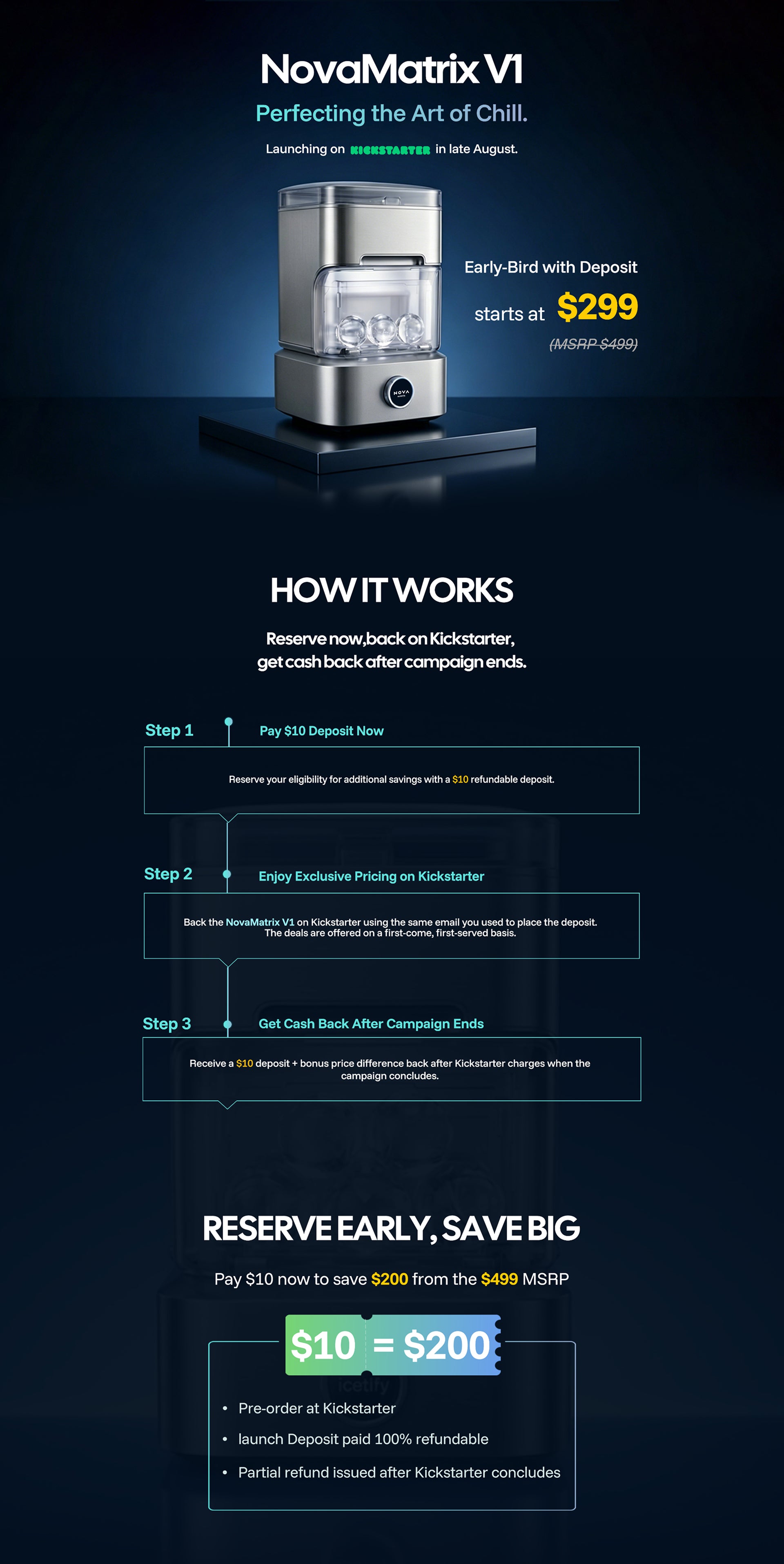 NovaMatrix V1 campaign details