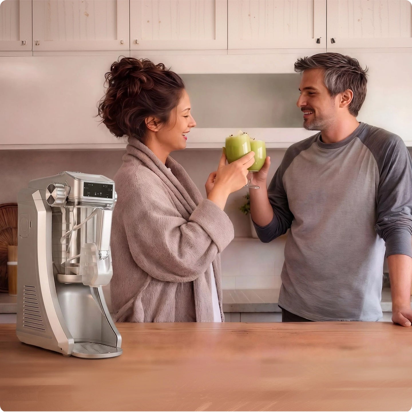 By combining sophisticated engineering with an intuitive one-touch experience, we make professional-quality ice simple, elegant, and effortless to enjoy at home.