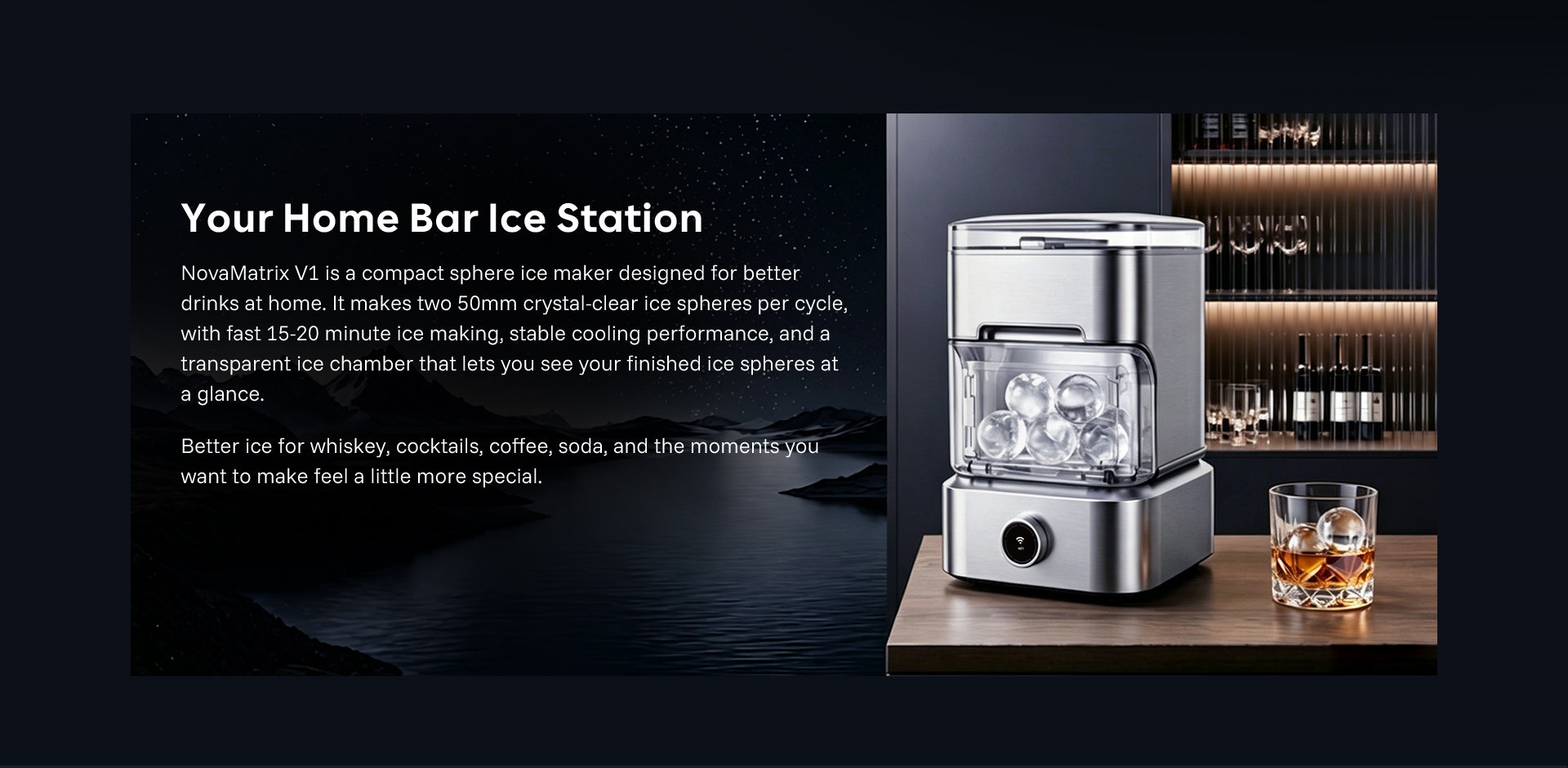 NovaMatrix V1 clear ice experience